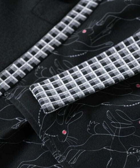 Check Ribbon Panel Dress